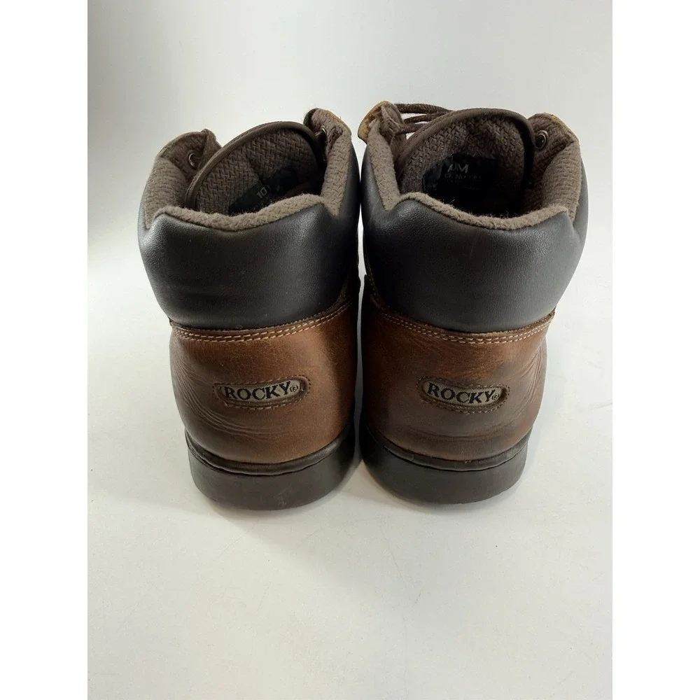 Rocky Brown Leather 810 Moc Toe Lace Up Chukka Boots Size 10 M